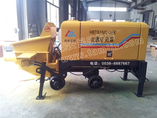 礦用濕噴臺車，礦用混凝土泵，礦用攪拌機發(fā)貨